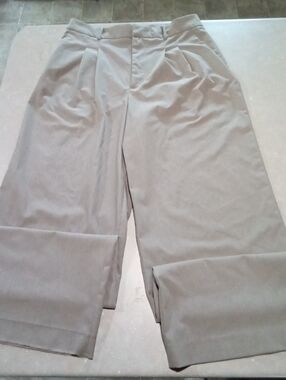 Zara Womens Pleated Dress Pants - Light Gray